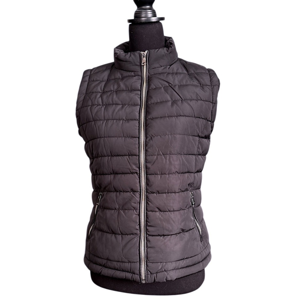 Special One Premium Collection Black Faux-Fur Lined Puffer Vest, Small, Preppy